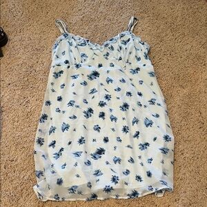 Wild Fable Blue Floral Women's Dress large